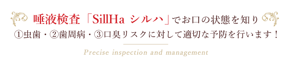 精密検査『歯科ドック』・リスク管理であなたを虫歯や歯周病から守ります。Precise inspection and management